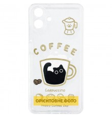 Чохол TPU Clear Joy для Xiaomi Redmi Note 15 Pro 4G Coffee