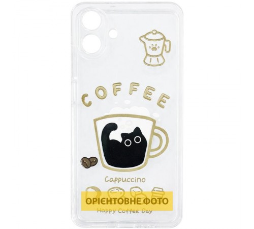 Чохол TPU Clear Joy для Xiaomi Redmi Note 15 Pro 4G Coffee