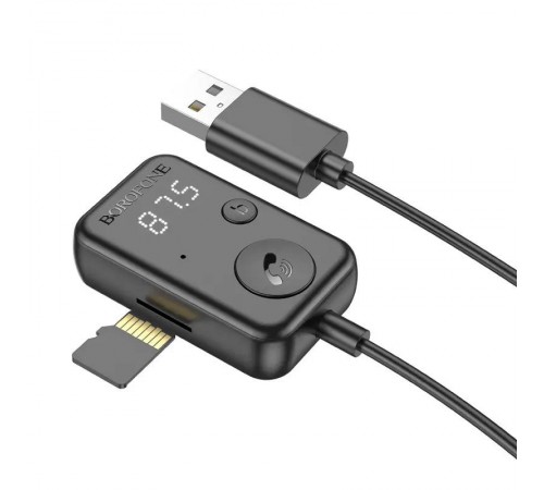 Bluetooth аудіо ресивер Borofone BC49 June (USB-A) Black