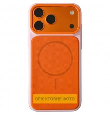 Чохол TPU TechWoven Hybrid with MagSafe для Apple iPhone 17 (6.3") Pink / Orange