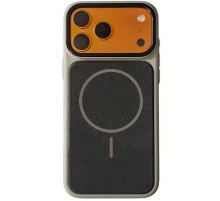 Чохол TPU TechWoven Hybrid with MagSafe для Apple iPhone 17 Pro Max (6.9") Grey / Black