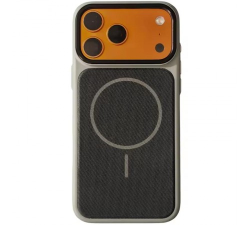 Чохол TPU TechWoven Hybrid with MagSafe для Apple iPhone 17 Pro Max (6.9") Grey / Black