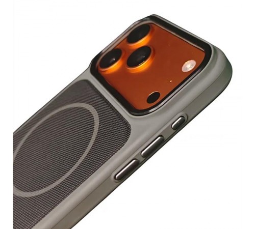 Чохол TPU TechWoven Hybrid with MagSafe для Apple iPhone 17 Pro Max (6.9") Grey / Black