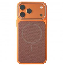 Чохол TPU TechWoven Hybrid with MagSafe для Apple iPhone 17 Pro Max (6.9") Orange / Brown