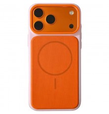 Чохол TPU TechWoven Hybrid with MagSafe для Apple iPhone 17 Pro Max (6.9") Pink / Orange