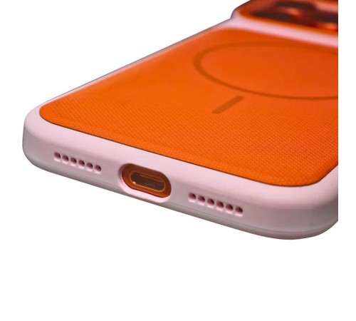 Чохол TPU TechWoven Hybrid with MagSafe для Apple iPhone 17 Pro Max (6.9") Pink / Orange