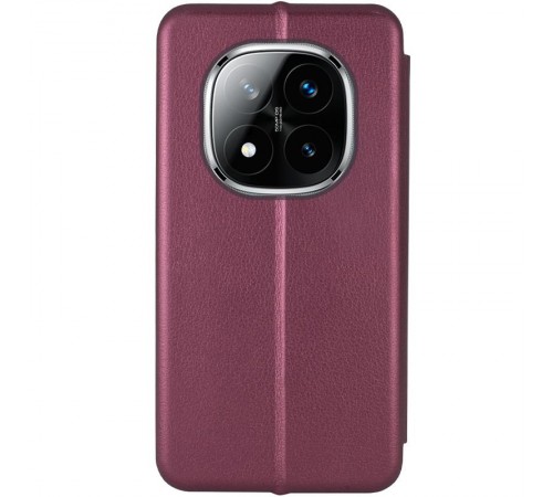 Шкіряний чохол-книжка Classy для Xiaomi Redmi Note 15 4G/5G (EU) Бордовий