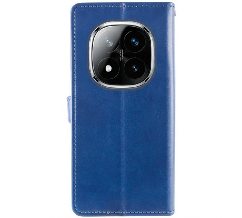 Шкіряний чохол-книжка GETMAN Gallant (PU) для Xiaomi Redmi Note 15 Pro 4G Синій