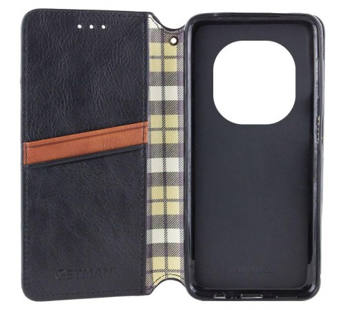 Шкіряний чохол-книжка GETMAN Cubic (PU) для Xiaomi Redmi Note 15 4G/5G (EU) Чорний