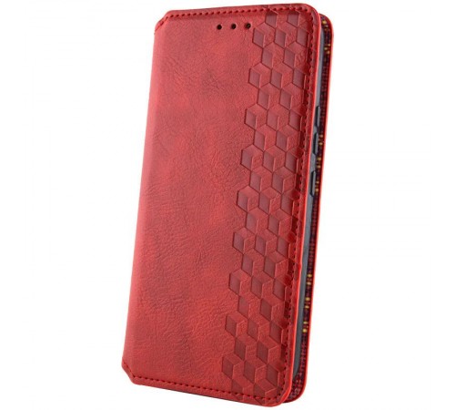 Шкіряний чохол-книжка GETMAN Cubic (PU) для Xiaomi Redmi Note 15 4G/5G (EU) Червоний