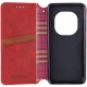 Шкіряний чохол-книжка GETMAN Cubic (PU) для Xiaomi Redmi Note 15 Pro 4G Червоний