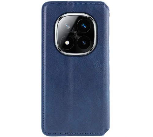 Шкіряний чохол-книжка GETMAN Cubic (PU) для Xiaomi Redmi Note 15 Pro 4G Синій