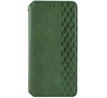 Шкіряний чохол-книжка GETMAN Cubic (PU) для Xiaomi Redmi Note 15 Pro 4G Зелений