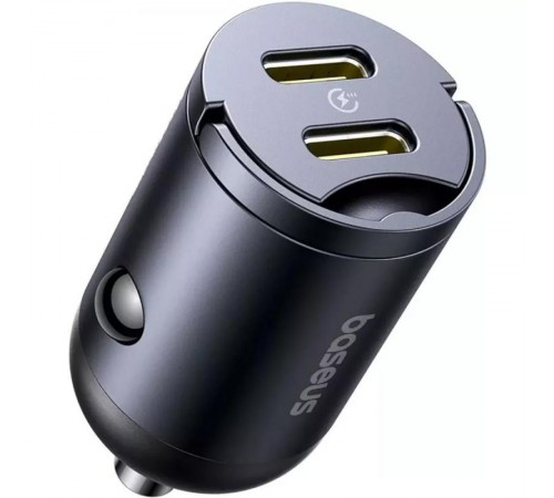 АЗП Baseus Tiny Star Mini 30W (2USB-C) (C00035001121) Black