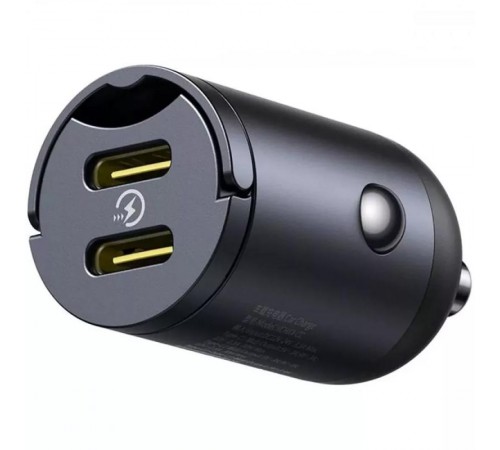 АЗП Baseus Tiny Star Mini 30W (2USB-C) (C00035001121) Black