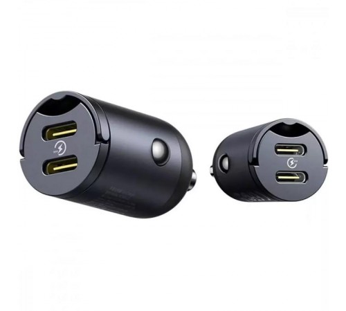 АЗП Baseus Tiny Star Mini 30W (2USB-C) (C00035001121) Black