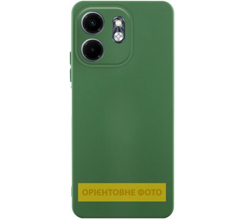 Чохол TPU GETMAN Liquid Silk Full Camera для TECNO Spark Go 2 Зелений / Dark green