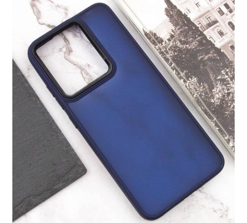 Чохол TPU+PC Lyon Frosted для Motorola Edge 60 Fusion Navy Blue