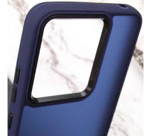 Чохол TPU+PC Lyon Frosted для Motorola Edge 60 Fusion Navy Blue