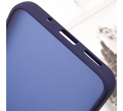 Чохол TPU+PC Lyon Frosted для Motorola Edge 60 Fusion Navy Blue