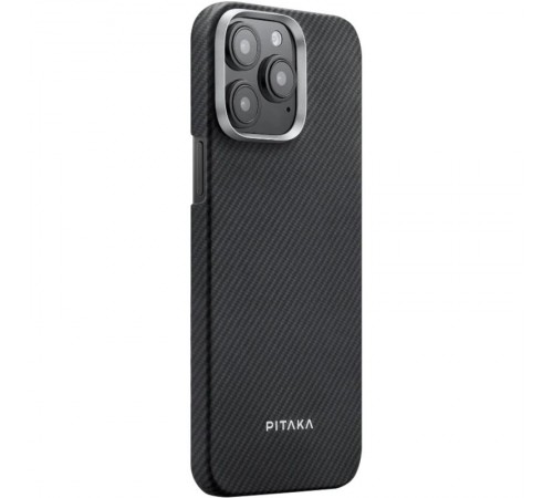 Чохол PC PITAKA with MagSafe для Apple iPhone 15 Pro Max (6.7") Black / Grey