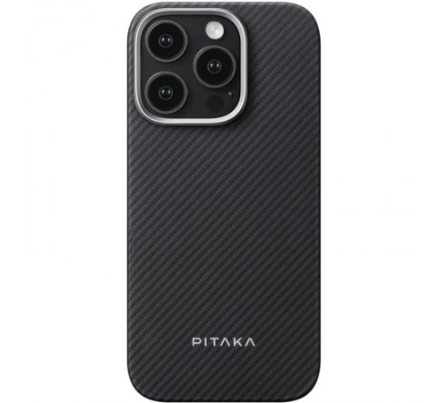Чохол PC PITAKA with MagSafe для Apple iPhone 15 Pro Max (6.7") Black / Grey