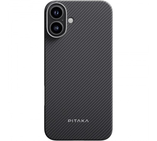 Чохол PC PITAKA with MagSafe для Apple iPhone 16 (6.1") Black / Grey