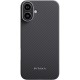 Чохол PC PITAKA with MagSafe для Apple iPhone 16 (6.1") Black / Grey