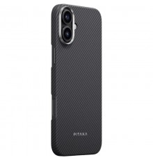 Чохол PC PITAKA with MagSafe для Apple iPhone 17 (6.3") Black / Grey