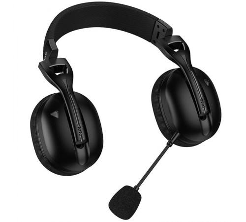 Накладні бездротові навушники Hoco W114 Magic +3.5mm+2.4G Black