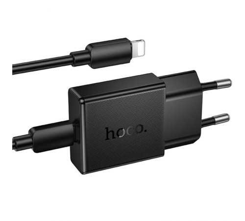 МЗП Hoco N72 Speed ultra-thin PD20W (1USB-C) + кабель Type-C to Lightning Black