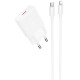 МЗП Hoco N72 Speed ultra-thin PD20W (1USB-C) + кабель Type-C to Lightning White