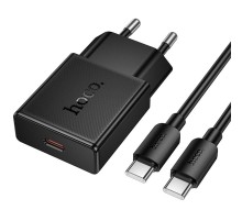 МЗП Hoco N72 Speed ultra-thin PD20W (1USB-C) + кабель Type-C to Type-C Black