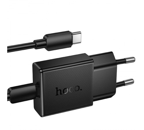МЗП Hoco N72 Speed ultra-thin PD20W (1USB-C) + кабель Type-C to Type-C Black