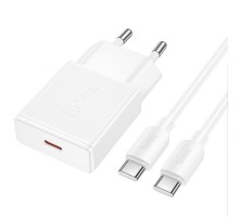 МЗП Hoco N72 Speed ultra-thin PD20W (1USB-C) + кабель Type-C to Type-C White