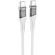 Дата кабель Hoco U111 Discovery Edition Type-C to Type-C 60W (1.2m) Grey