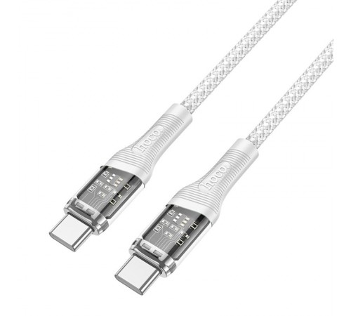 Дата кабель Hoco U111 Discovery Edition Type-C to Type-C 60W (1.2m) Grey