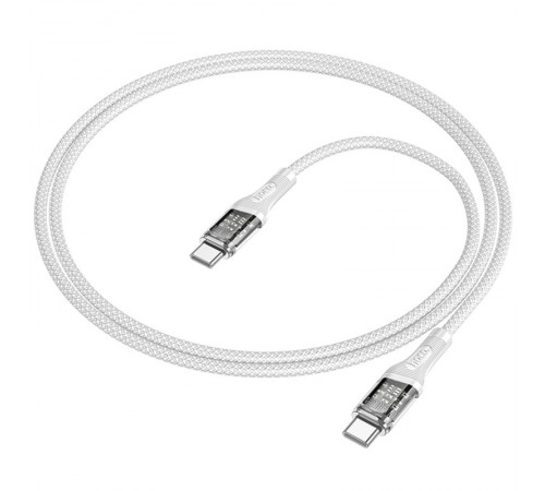 Дата кабель Hoco U111 Discovery Edition Type-C to Type-C 60W (1.2m) Grey