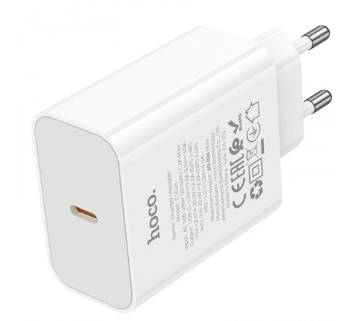 МЗП Hoco C162A Source PD40W (1USB-C) White