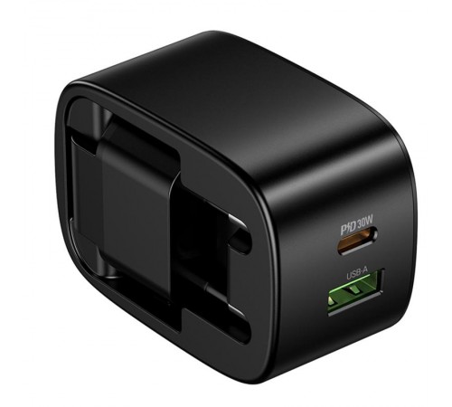 МЗП Hoco CS102A Folding PD30W+QC3.0 (1USB-A/1C) Black