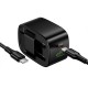 МЗП Hoco CS102A Folding PD30W+QC3.0 (1USB-A/1C) + кабель Type-C to Type-C Black