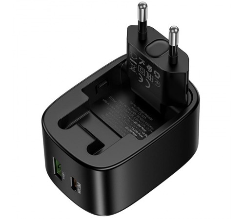 МЗП Hoco CS101A Folding PD20W+QC3.0 (1USB-A/1C) Black