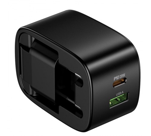 МЗП Hoco CS101A Folding PD20W+QC3.0 (1USB-A/1C) Black