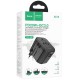 Мережевий універсальний перехідник Hoco AC15 Walker PD20W+QC3.0 (2USB-A/1C) (EU) Black