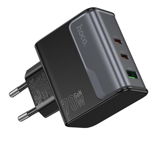 МЗП Hoco CS75A Star Speed PD70W+QC3.0 (1USB-A/2C) Midnight black
