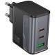 МЗП Hoco CS75A Star Speed PD70W+QC3.0 (1USB-A/2C) Midnight black