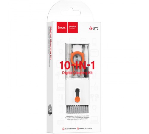 Набір для очищення гаджетів Hoco UT2 Mr. Gadget 10in1 White