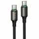 Дата кабель Hoco X127 Exceed Type-C to Type-C 60W (1m) Black