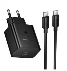 МЗП Hoco N77 Star PD45W (1USB-C) + кабель Type-C to Type-C Black