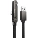 Дата кабель Hoco U150 Exquisite side plug and stand USB to Type-C 36W (1.2m) Black
